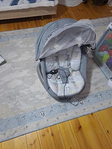 elektrikli döşek: Oğlan və qız üçün, Beşik, Matras ilə, Yellənmə mexanizm ilə — 3