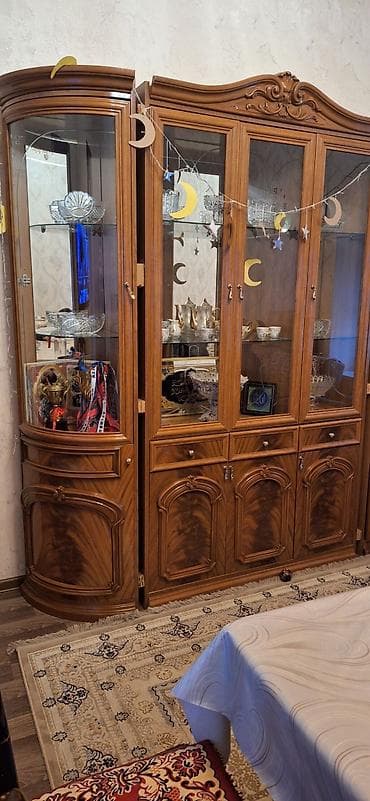 agac qapi: Klassik üslubda salon mebel dəsti - Material: təbii ağac teksturasını — 4