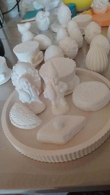 ağ sement: Fiqur, Gips, rəng - Ağ — 1