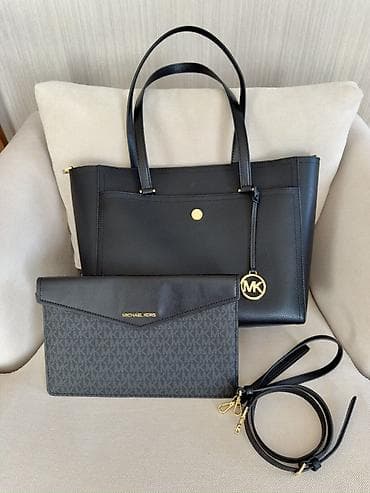 calvin clein: Orijinal Michael KORS dəri çantası. İşlənmiş, lakin mükəmməl — 1