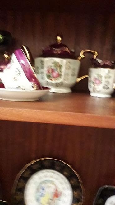 Çay dəsti, rəng - Ağ, Farfor — 1