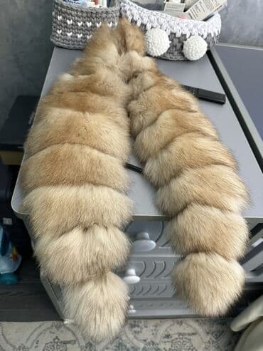 muhafize geyimi: Temiz Təbii tülkü kürkü 100dollara alinib yenidir hec istifade — 1