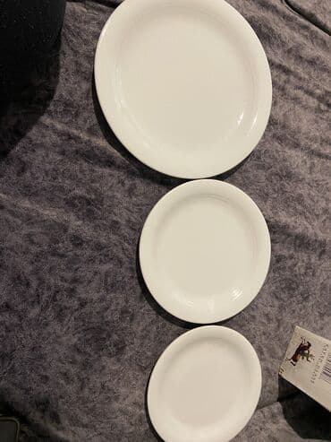 Ev üçün dekor: Boşqablar, rəng - Ağ — 1