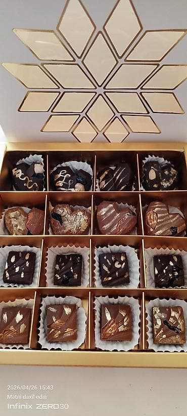 8 mart hediyyesi: Məhsul: Hand-made şokolad hədiyyəlikləri və dekorativ şokolad — 7