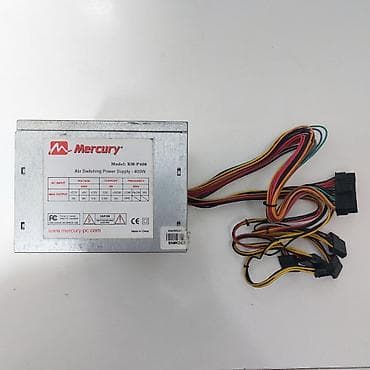 Masaüstü kompüterlər və komponentlər: Qida Bloku “400Watt Mercury” ⭐400Watt 24pin 4pin 2xsata 2xmolex — 4