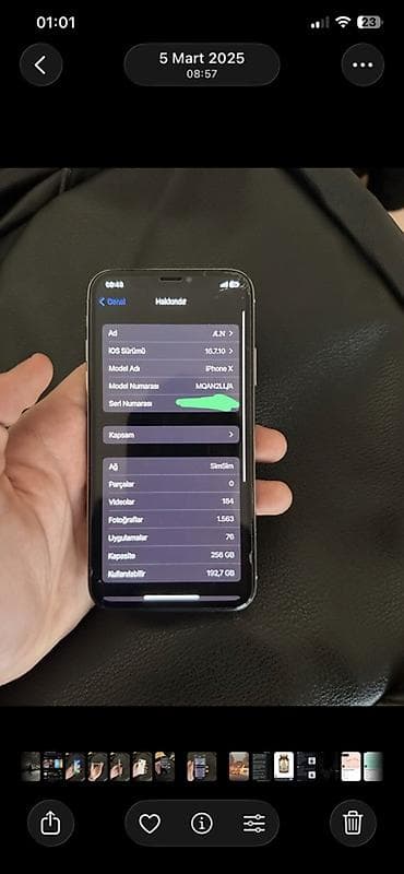 iphone 8 plus ekran: IPhone X, 256 GB, Gümüşü — 3