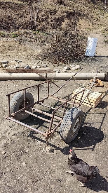 lapet satışı: Iki təkərli metal qoşqu karkası - Konstruksiya: qaynaq olunmuş möhkəm — 2