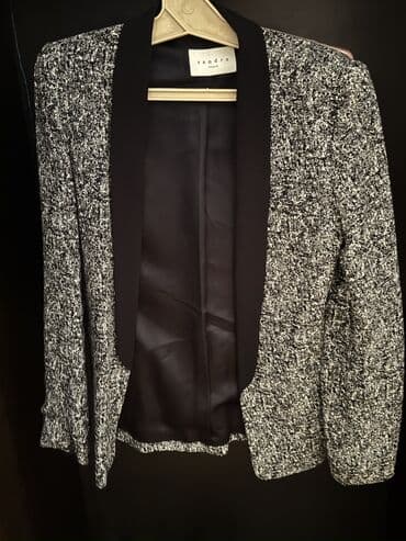 Пиджаки: Sandro Paris qadın blezeri 38 razmer 50 manat - Model: düyməsiz, açıq — 1