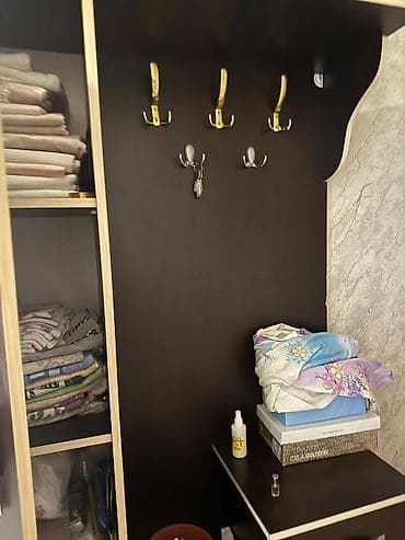 ayaqqabi qoyulan: 1 qapı, Güzgülü, Qəhvəyi, Digər material, Açılan, Düz dolab — 1