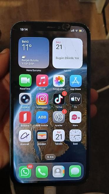 samsung 108 ekran smart tv: IPhone 12, Mavi, Face ID — 2