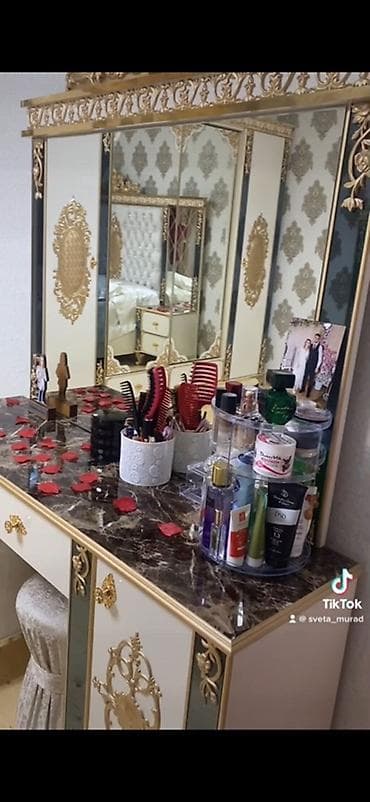 Klassik üslubda tam yataq otağı dəsti Ö - Yataq: hündür, yumşaq — 3