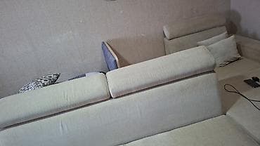 2 divan: Bej rəngli L‑şəkilli künc divan - Rahat dizayn: Geniş oturacaq — 6