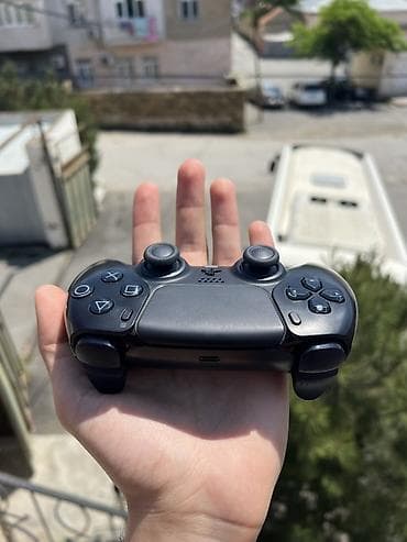 ps 4 oyun diski: Sony PlayStation 5 DualSense gamepad – qara rəng, pult, coystik — 3