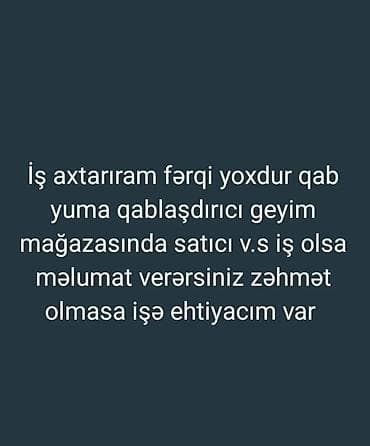 Ev personalı və təmizlik: Sadəcə mənə İşə görə yazılsın başqa narahat edilməsin Aşağıdakı — 1