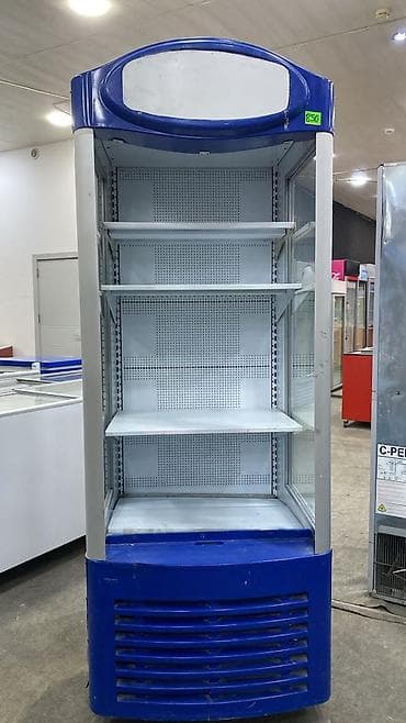 Mağaza vitrin soyuducusu - Açıq önlü, şüşə yan panellərlə məhsulların