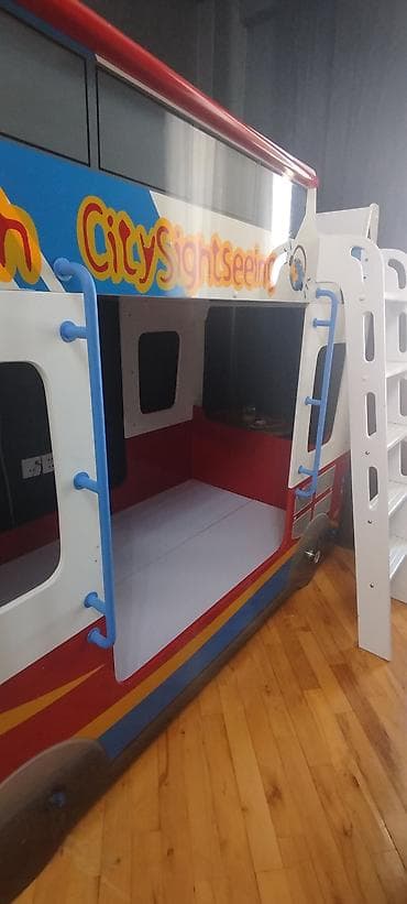 sergiden sekiller: Oğlan və qız üçün, Çarpayı, Matrassız, Siyirməsiz, MDF — 5