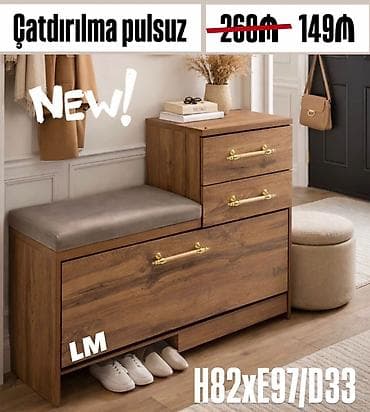 ayaqqabı skafi: Düz dolab, Dəhliz üçün, Ayaqqabı üçün, Açılan, 1 qapı — 1