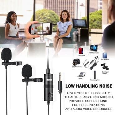 mikrafon yaxa: Boya BY-M1DM yaxa mikrafonu Boya BY-M1DM cüt lavalier mikrofon — 6