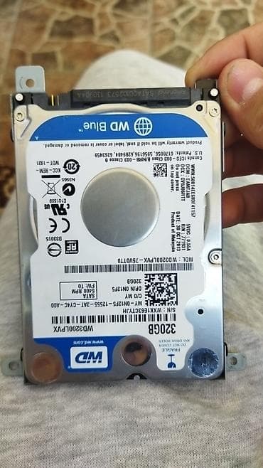 WD Blue 2.5" HDD – 320 GB - Model: WD3200LPVX (WD Blue) -