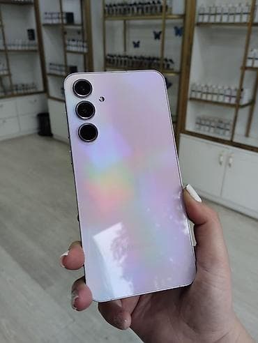 jvc interiart musee tv: Samsung Galaxy A55 5G, 256 GB, rəng - Bənövşəyi, Barmaq izi — 5
