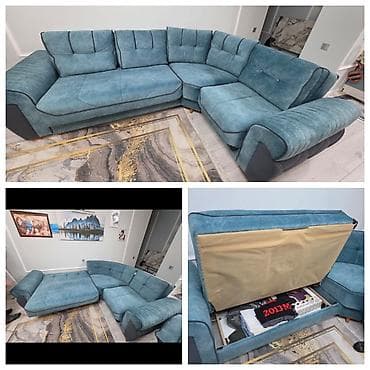 perla mebel: Perladan künc divan. 560 AZN. Açılır bazalı təqribi ölçü 3*2 Yeni — 1