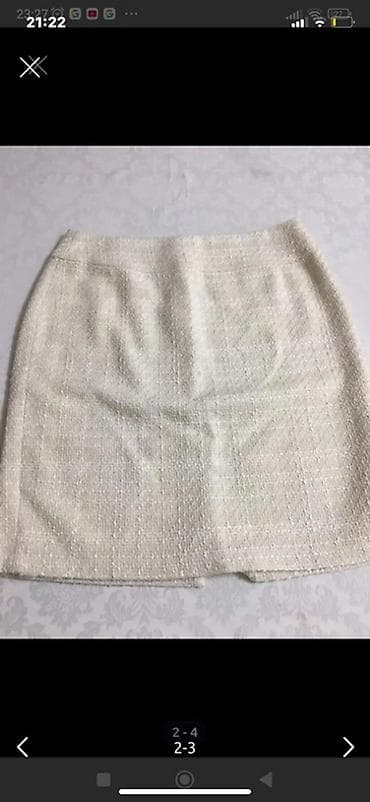 muncuq: Qadın üçün dəst – jaket və ətək - Rəng: krem/ivori tonları (jaket və — 3