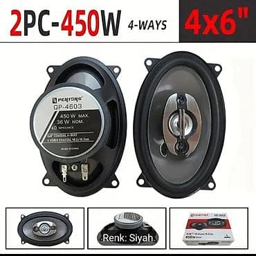 Bir Cüt 10,16X15,24 sm (2 X 450 Vt) 4 Kanallı Avtomobil Hifi Koaksial