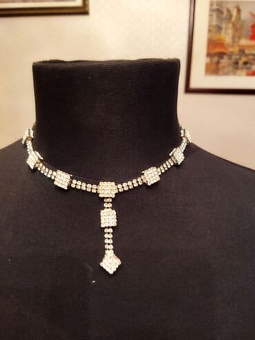 Бижутерия: Qadın bəzək dəsti və boyunbağılar - Çoxqatlı boyunbağı: Yüngül krem — 6