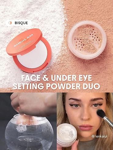 Gözəllik və sağlamlıq: SHEGLAM Face & Under Eye Setting Powder Duo – 2‑si 1‑də fiksəedici — 4