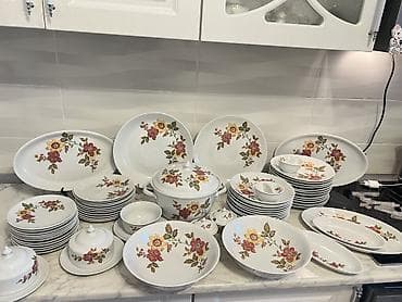 Nahar dəsti, rəng - Ağ, Farfor