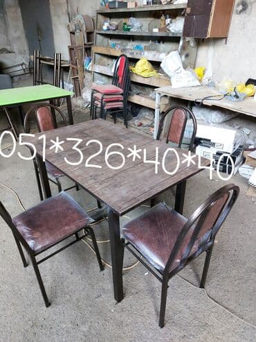 dəri stul: Stol stul masa ve oturacaq destleri Tek-Tek ve Komplekt Wekilde — 5