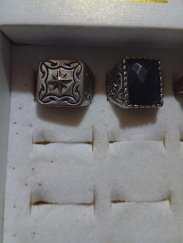 Aksesuarlar: 1 ədədi 3 AZN Kişi üzüyü dəsti – 6 ədəd - Klassik “fashion jewelry” — 2