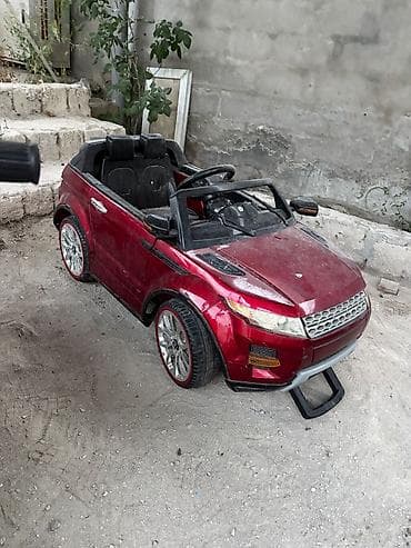 elekt: Uşaq üçün elektrikli minik maşını - Korpus: qırmızı rəngli SUV — 3