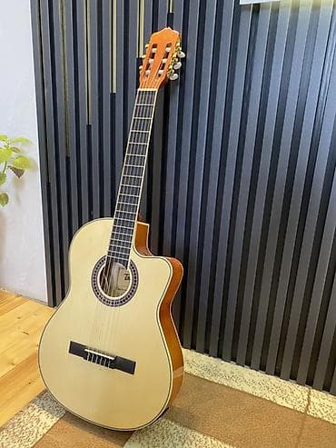 Elektro Klassik Gitara + Aksessuarları ilə bitlikfə Uzərində kapo+ 2