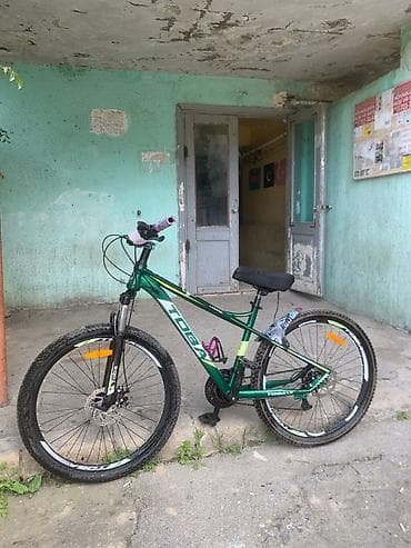 Toba dağ velosipedi - Çərçivə: alüminium, yaşıl rəng, Toba loqolu - — 3