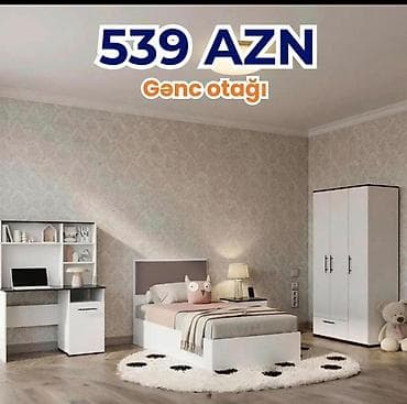 Gənc otağı dəsti – 539 AZN Modern və funksional gənc otağı komplekti