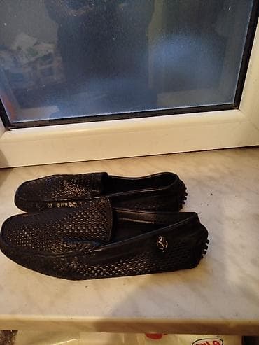 Məhsul: Kişi loaferləri (mokasin tipli) - Rəng: Qara - Material