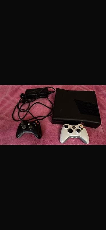 Видеоигры и приставки: Xbox 360 (Slim) oyun konsolu dəsti Komplekt: - Xbox 360 Slim qara — 3
