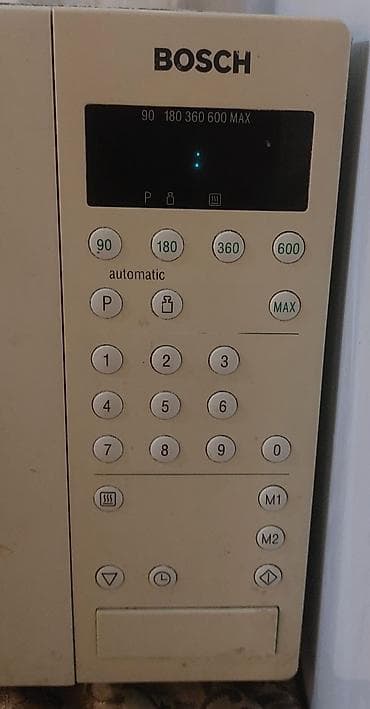panasonic mikrodalgali soba: Mikrodalğalı soba Bosch, Ayrıca dayanan, Mikrodalğalar ilə, rəng - Ağ, İşlənmiş — 3