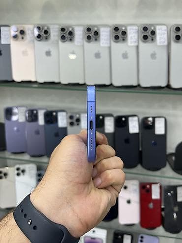 apple imac: IPhone 16, 128 GB, Göy, Zəmanət, Kredit, Simsiz şarj — 4