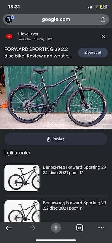 sintezator va 7: Forward Sporting 29 2.2 Disc velosiped 700 e alınıb az sürülüb asagı — 4