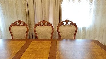 taxt dəmiri: Qonaq otağı üçün, Yeni, Açılan, Dördbucaq masa, 8 stul — 5