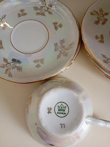 yuxuda qab qaşıq yumaq: Çay dəsti, Madonna, 6 nəfərlik, Çexiya — 2