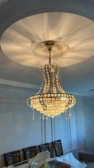 Çılçıraq, 10 və daha çox lampa, Metal