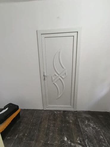 пластиковые двери для ванной: Açıq rəngli PVC interyer qapıları - Material: PVC/profil (markalar — 6