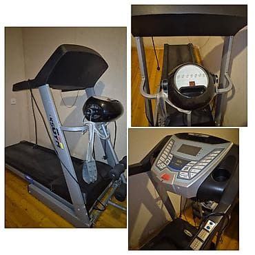 Qaçış trenajoru 600 azn. İşləkdir. Masajoru,dağ rejimi var. 120 kiloya — 1