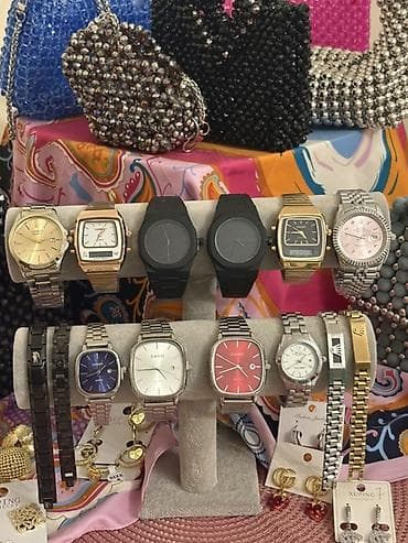 Müxtəlif dizaynlarda qol saatları kolleksiyası - Brend: Casio və — 1