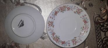 ucuz qab qacaqlar: Boşqablar, rəng - Ağ — 11