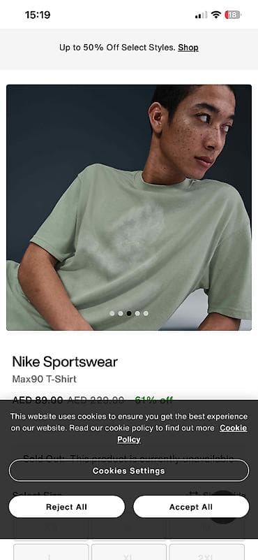 Futbolkalar: Salam 🌸 Nike Sportswear Max90 tişört satılır. Detallar: - Ölçü: L - — 1