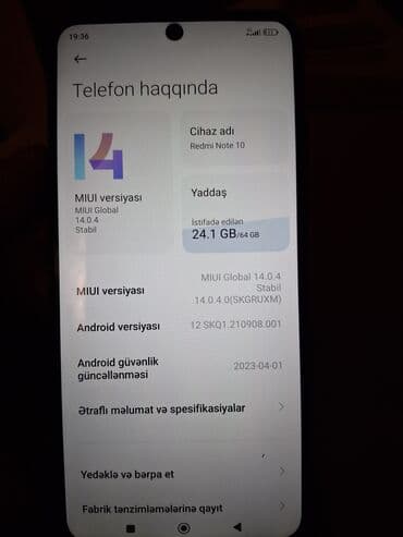 nardan nara kontur yuklemek: Redmi smartfon - Model: Redmi (seriyanın üzərində yazı “Redmi” – arxa — 5